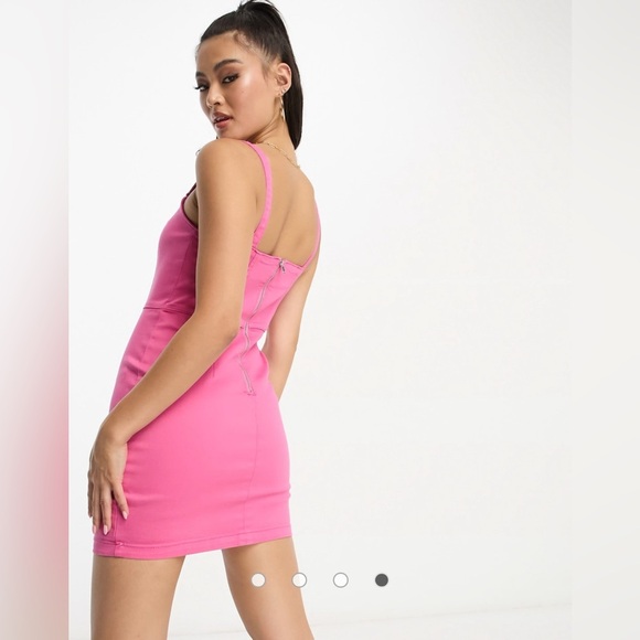 ASOS Denim Sweetheart Mini Dress - Picture 4 of 4